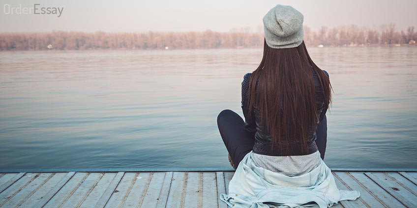 Girl Sitting Alone