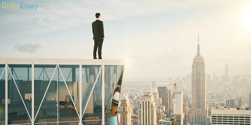 Man on the Top of Building